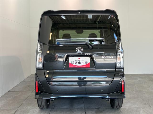 タントカスタムＲＳ　９型ディスプレイオーディオ　届出済未使用車衝突被害軽減ブレーキ　コーナーセンサー　ターボ　９型ディスプレイオーディオ　フルセグ　Ｂｌｕｅｔｏｏｔｈ　ＵＳＢ　バックカメラ　両側電動スライドドア　前席シートヒーター　ＬＥＤ　スマートキー（滋賀県）の中古車