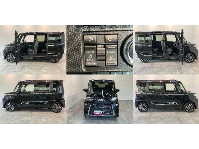 タントカスタムＲＳ　ターボ　９型ディスプレイオーディオ　ドラレコ衝突被害軽減ブレーキ　コーナーセンサー　ターボ　９型ディスプレイオーディオ　フルセグ　Ｂｌｕｅｔｏｏｔｈ　バックカメラ　前後ドラレコ　レーダークルーズコントロール　両側パワスラ　ＬＥＤ　エコアイドル（滋賀県）の中古車
