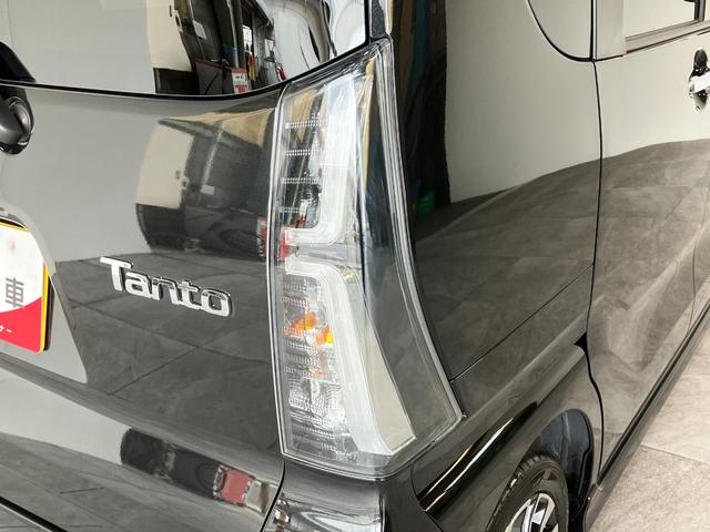 タントカスタムＲＳ　ターボ　両側電動スライドドア　届出済未使用車衝突被害軽減ブレーキ　コーナーセンサー　ターボ　バックカメラ（ナビ装着時用）　両側電動スライドドア　前席シートヒーター　電動パーキングブレーキ　ＬＥＤ　オートライト　スマートキー　エコアイドル（滋賀県）の中古車