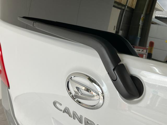 ムーヴキャンバスストライプスＧ　両側電動スライドドア　ＬＥＤ　届出済未使用車衝突被害軽減ブレーキ　コーナーセンサー　バックカメラ（ナビ装着時用）　両側電動スライドドア　前席シートヒーター　電動パーキングブレーキ　ＬＥＤ　オートライト　オートエアコン　スマートキー　エコアイドル（滋賀県）の中古車