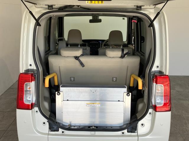 タントスローパーＸ　ＳＡ２　左側電動スライドドア　リヤーシート付車いす乗降車　衝突回避軽減ブレーキ　バックカメラ（ナビ装着時用）　ＣＤステレオ　左側電動スライドドア　電動格納式ミラー　マニュアルレベリング　オートエアコン　オートライト　スマートキー　エコアイドル（滋賀県）の中古車