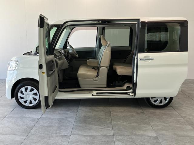 タントスローパーＸ　ＳＡ２　左側電動スライドドア　リヤーシート付車いす乗降車　衝突回避軽減ブレーキ　バックカメラ（ナビ装着時用）　ＣＤステレオ　左側電動スライドドア　電動格納式ミラー　マニュアルレベリング　オートエアコン　オートライト　スマートキー　エコアイドル（滋賀県）の中古車