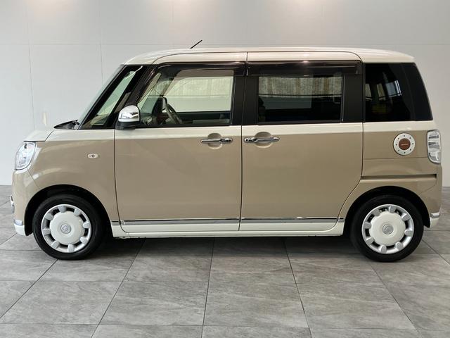 ムーヴキャンバスＧメイクアップＳＡ２　８型ナビ　パノラマカメラ　車検整備付衝突被害軽減ブレーキ　８インチフルセグナビ　パノラマカメラ　ＥＴＣ　ＤＶＤ　Ｂｌｕｅｔｏｏｔｈ　ＵＳＢ　両側電動スライドドア　ＬＥＤ　オートライト　オートエアコン　スマートキー　エコアイドル（滋賀県）の中古車