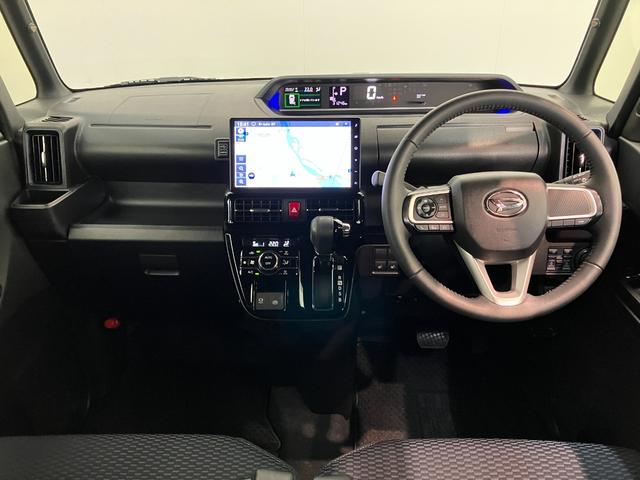 タントカスタムＲＳ　１０型フルセグナビ　パノラマカメラ　ドラレコ衝突被害軽減ブレーキ　コーナーセンサー　１０型フルセグナビ　Ｂｌｕｅｔｏｏｔｈ　ＤＶＤ　ＣＤ録音　ＵＳＢ　パノラマカメラ　前後ドラレコ　両側電動スライドドア　前席シートヒーター　ＬＥＤ　スマートキー（滋賀県）の中古車