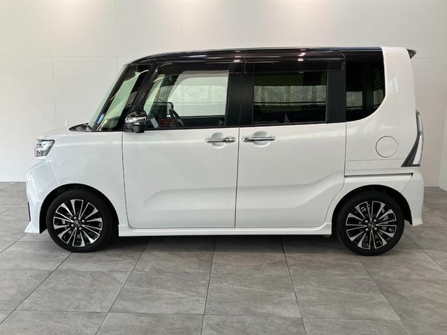 タントカスタムＲＳ　１０型フルセグナビ　パノラマカメラ　ドラレコ衝突被害軽減ブレーキ　コーナーセンサー　１０型フルセグナビ　Ｂｌｕｅｔｏｏｔｈ　ＤＶＤ　ＣＤ録音　ＵＳＢ　パノラマカメラ　前後ドラレコ　両側電動スライドドア　前席シートヒーター　ＬＥＤ　スマートキー（滋賀県）の中古車