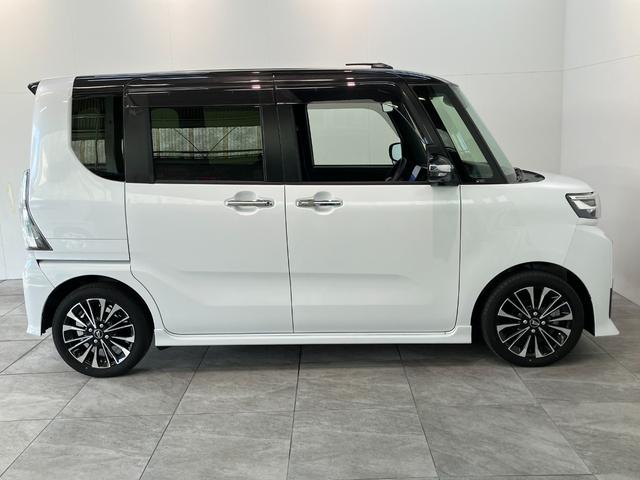 タントカスタムＲＳ　１０型フルセグナビ　パノラマカメラ　ドラレコ衝突被害軽減ブレーキ　コーナーセンサー　１０型フルセグナビ　Ｂｌｕｅｔｏｏｔｈ　ＤＶＤ　ＣＤ録音　ＵＳＢ　パノラマカメラ　前後ドラレコ　両側電動スライドドア　前席シートヒーター　ＬＥＤ　スマートキー（滋賀県）の中古車