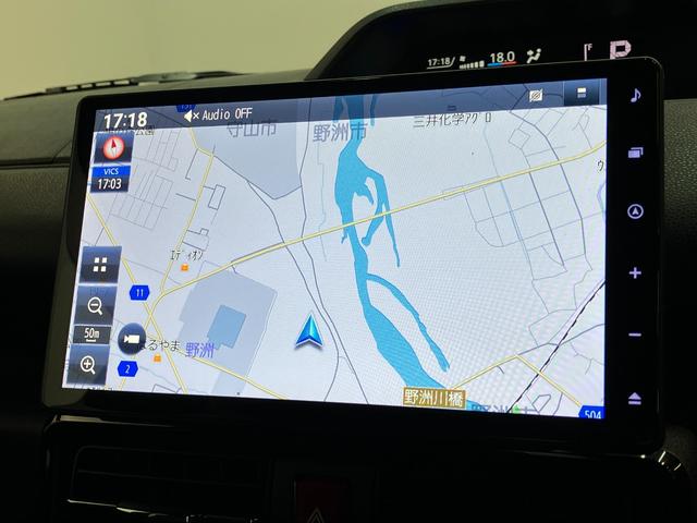 タントカスタムＸ　１０型フルセグナビ　パノラマカメラ　車検整備付衝突被害軽減ブレーキ　コーナーセンサー　１０型フルセグナビ　Ｂｌｕｅｔｏｏｔｈ　ＤＶＤ　ＵＳＢ　パノラマカメラ　前後ドラレコ　両側パワスラ　前席シートヒーター　ＬＥＤ　スマートキー　エコアイドル（滋賀県）の中古車