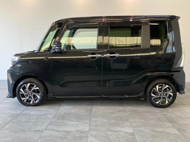タントカスタムＸ　フルセグナビ　パノラマ　ドラレコ　車検整備付衝突被害軽減ブレーキ　コーナーセンサー　フルセグナビ　Ｂｌｕｅｔｏｏｔｈ　ＤＶＤ再生　ＵＳＢ　パノラマカメラ　前後ドラレコ　両側電動スライドドア　前席シートヒーター　ＬＥＤ　スマートキー　エコアイドル（滋賀県）の中古車