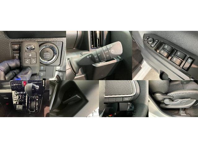 タントカスタムＲＳ　１０型ナビ　前後ドラレコ　届出済未使用車衝突被害軽減ブレーキ　コーナーセンサー　ターボ　１０型フルセグナビ　Ｂｌｕｅｔｏｏｔｈ　ＤＶＤ再生　ＵＳＢ　バックカメラ　前後ドラレコ　両側電動スライドドア　前席シートヒーター　ＬＥＤ　スマートキー（滋賀県）の中古車