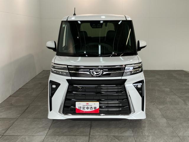 タントカスタムＲＳ　１０型ナビ　前後ドラレコ　届出済未使用車衝突被害軽減ブレーキ　コーナーセンサー　ターボ　１０型フルセグナビ　Ｂｌｕｅｔｏｏｔｈ　ＤＶＤ再生　ＵＳＢ　バックカメラ　前後ドラレコ　両側電動スライドドア　前席シートヒーター　ＬＥＤ　スマートキー（滋賀県）の中古車