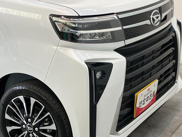タントカスタムＲＳ　１０型ナビ　前後ドラレコ　届出済未使用車衝突被害軽減ブレーキ　コーナーセンサー　ターボ　１０型フルセグナビ　Ｂｌｕｅｔｏｏｔｈ　ＤＶＤ再生　ＵＳＢ　バックカメラ　前後ドラレコ　両側電動スライドドア　前席シートヒーター　ＬＥＤ　スマートキー（滋賀県）の中古車