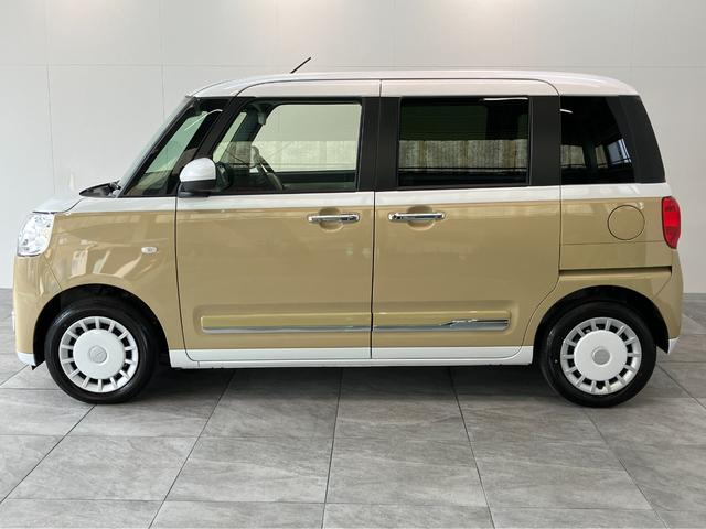 ムーヴキャンバスストライプスG 両側電動スライドドア LED CDステレオ衝突被害軽減ブレーキ コーナーセンサー CDステレオ バックカメラ(ナビ装着時用) 両側電動スライドドア 前席シートヒーター LEDヘッド オートライト オートエアコン スマートキー エコアイドル(滋賀県)の中古車