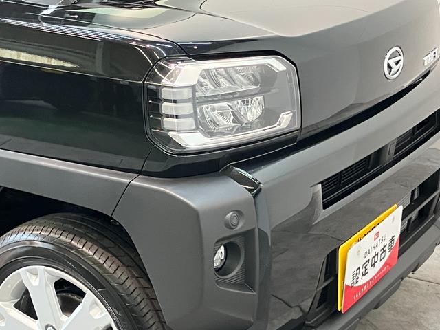 タフトＧ　レーダークルーズコントロール　届出済未使用車衝突被害軽減ブレーキ　コーナーセンサー　バックカメラ（ナビ装着時用）　前席シートヒーター　電動パーキング　スカイフィールトップ　ＬＥＤ　オートライト　オートエアコン　スマートキー　エコアイドル（滋賀県）の中古車