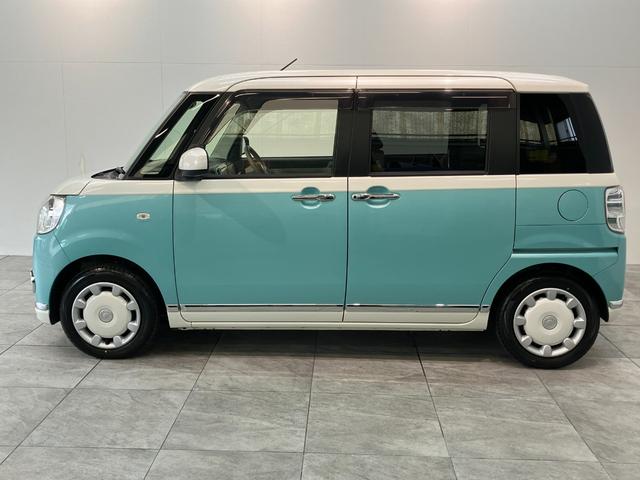 ムーヴキャンバスＧメイクアップ　ＳＡII　フルセグナビ　Ｂカメラ　車検整備付衝突被害軽減ブレーキ　フルセグナビ　Ｂｌｕｅｔｏｏｔｈ　ＵＳＢ　ＤＶＤ　バックカメラ　ＥＴＣ　両側電動スライドドア　ＬＥＤヘッドライト　オートライト　オートエアコン　スマートキー　エコアイドル（滋賀県）の中古車