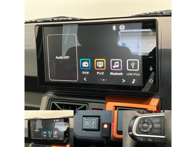 タフトＧ　９型ディスプレイオーディオ　フルセグ　ＬＥＤ　車検整備付衝突被害軽減ブレーキ　コーナーセンサー　９型ディスプレイオーディオ　Ｂｌｕｅｔｏｏｔｈ　ＵＳＢ　フルセグ　バックカメラ　ＴＶコントロールキット　前席シートヒーター　前後ドラレコ　オートライト（滋賀県）の中古車