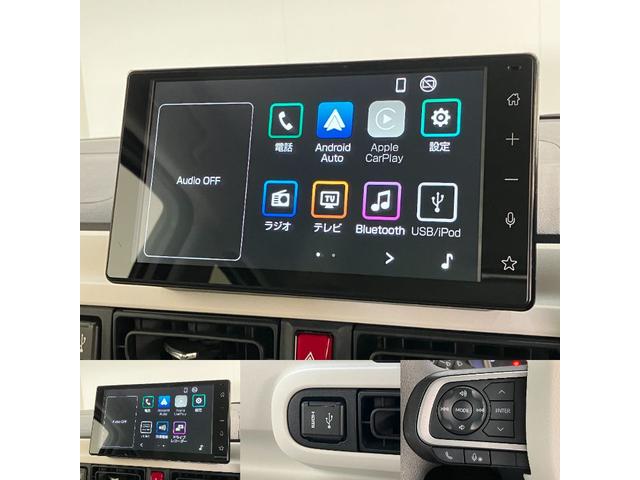 ムーヴキャンバスストライプスＧ　９型ディスプレイオーディオ　バックカメラ衝突被害軽減ブレーキ　コーナーセンサー　９型ディスプレイオーディオ　フルセグ　Ｂｌｕｅｔｏｏｔｈ　ＵＳＢ　バックカメラ　ドラレコ　両側電動スライドドア　前席シートヒーター　ＬＥＤ（滋賀県）の中古車