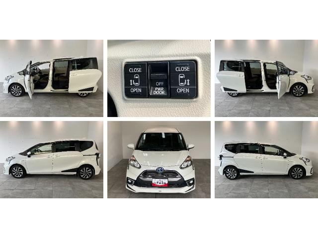シエンタハイブリッドＧ　ワンセグナビ　バックカメラ　車検整備付トヨタセーフティセンス　ワンセグナビ　バックカメラ　Ｂｌｕｅｔｏｏｔｈ　ＥＴＣ　両側電動スライドドア　マニュアルレベリング　オートエアコン　電動格納式ミラー　スマートキー（滋賀県）の中古車