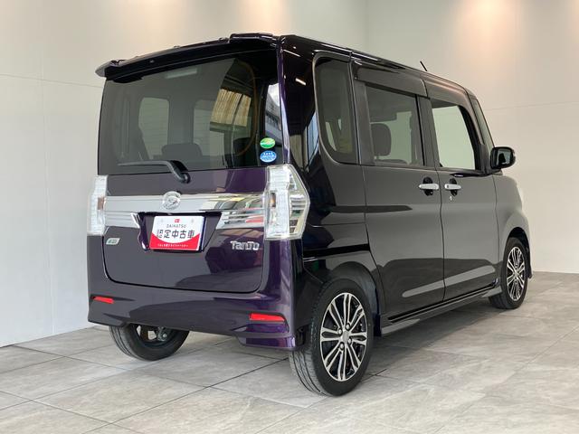 タントカスタムＲＳ　ＳＡ　ターボ　８型フルセグナビ　バックカメラ衝突被害軽減ブレーキ　スマアシ１　ターボ　８インチフルセグナビ　Ｂｌｕｅｔｏｏｔｈ　ＤＶＤ再生　ＵＳＢ　バックカメラ　ＥＴＣ　両側電動スライドドア　ＬＥＤ　オートエアコン　スマートキ−　エコアイドル（滋賀県）の中古車