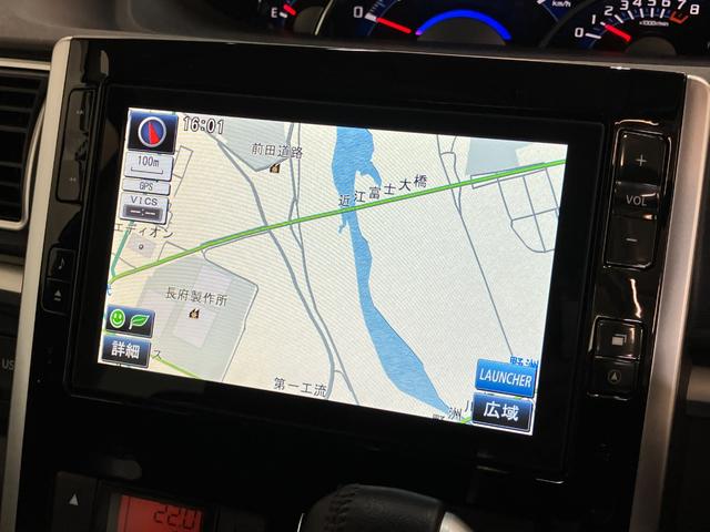 タントカスタムＲＳ　ＳＡ　ターボ　８型フルセグナビ　バックカメラ衝突被害軽減ブレーキ　スマアシ１　ターボ　８インチフルセグナビ　Ｂｌｕｅｔｏｏｔｈ　ＤＶＤ再生　ＵＳＢ　バックカメラ　ＥＴＣ　両側電動スライドドア　ＬＥＤ　オートエアコン　スマートキ−　エコアイドル（滋賀県）の中古車