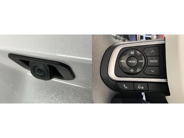 ムーヴキャンバスストライプスＧ　両側電動スライドドア　ＬＥＤ　届出済未使用車衝突被害軽減ブレーキ　コーナーセンサー　バックカメラ（ナビ装着時用）　両側電動スライドドア　前席シートヒーター　電動パーキングブレーキ　ＬＥＤ　オートライト　オートエアコン　スマートキー　エコアイドル（滋賀県）の中古車