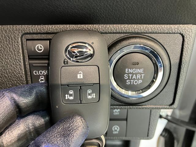 ムーヴキャンバスストライプスＧ　両側電動スライドドア　ＬＥＤ　届出済未使用車衝突被害軽減ブレーキ　コーナーセンサー　バックカメラ（ナビ装着時用）　両側電動スライドドア　前席シートヒーター　電動パーキングブレーキ　ＬＥＤ　オートライト　オートエアコン　スマートキー　エコアイドル（滋賀県）の中古車