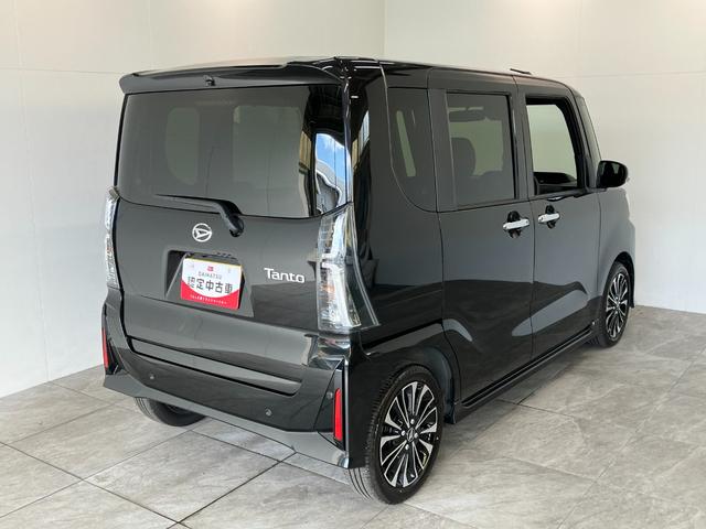 タントカスタムＲＳ　フルセグナビ　バックカメラ　ＬＥＤ衝突被害軽減ブレーキ　コーナーセンサー　ターボ　フルセグナビ　Ｂｌｕｅｔｏｏｔｈ　ＤＶＤ再生　ＵＳＢ　バックカメラ　両側電動スライドドア　前席シートヒーター　ＬＥＤ　スマートキー　エコアイドル（滋賀県）の中古車