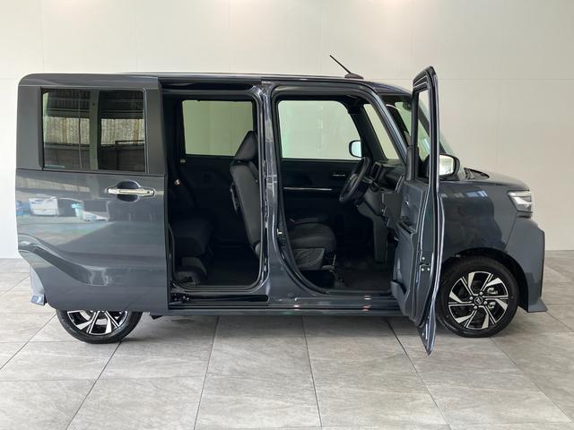 タントカスタムX 両側電動スライドドア LED 届出済未使用車衝突被害軽減ブレーキ コーナーセンサー バックカメラ(ナビ装着時用) 両側電動スライドドア 前席シートヒーター 電動パーキングブレーキ LED オートライト オートエアコン スマートキー エコアイドル(滋賀県)の中古車