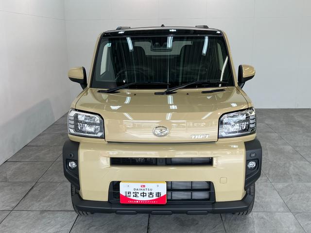 タフトＧ　コーナーセンサー　クルーズコントロール　届出済未使用車衝突被害軽減ブレーキ　コーナーセンサー　バックカメラ（ナビ装着時用）　前席シートヒーター　電動パーキング　レーダークルーズコントロール　ＬＥＤ　オートライト　オートエアコン　スマートキー　エコアイドル（滋賀県）の中古車
