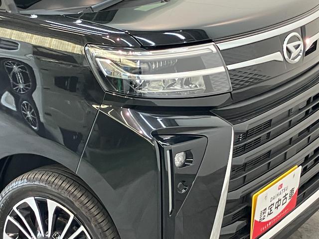 タントカスタムＲＳ　９型ディスプレイオーディオ　バックカメラ衝突被害軽減ブレーキ　コーナーセンサー　ターボ　９型ディスプレイオーディオ　フルセグ　Ｂｌｕｅｔｏｏｔｈ　ＵＳＢ　バックカメラ　前後ドラレコ　両側電動スライドドア　前席シートヒーター　ＬＥＤライト（滋賀県）の中古車