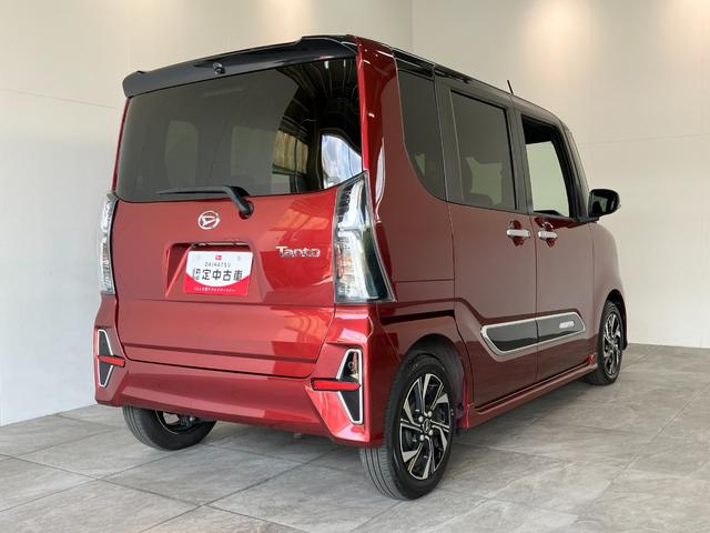 タントカスタムＸ　両側電動スライドドア　シートヒーター　車検整備付衝突被害軽減ブレーキ　コーナーセンサー　バックカメラ（ナビ装着時用）　両側電動スライドドア　前席シートヒーター　ＬＥＤ　オートライト　電格ミラー　オートエアコン　スマートキー　エコアイドル（滋賀県）の中古車