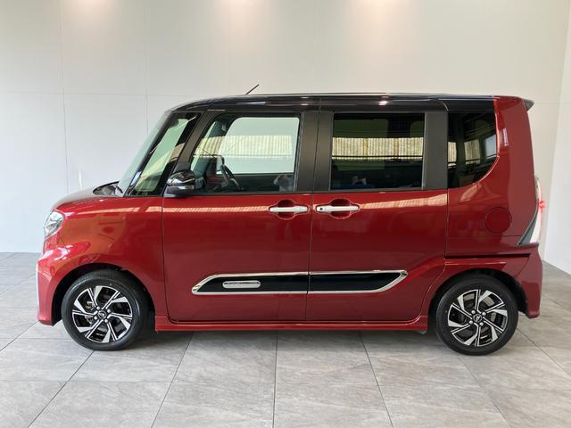 タントカスタムＸ　両側電動スライドドア　シートヒーター　車検整備付衝突被害軽減ブレーキ　コーナーセンサー　バックカメラ（ナビ装着時用）　両側電動スライドドア　前席シートヒーター　ＬＥＤ　オートライト　電格ミラー　オートエアコン　スマートキー　エコアイドル（滋賀県）の中古車