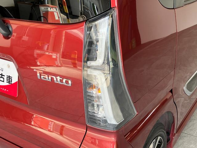 タントカスタムＸ　両側電動スライドドア　シートヒーター　車検整備付衝突被害軽減ブレーキ　コーナーセンサー　バックカメラ（ナビ装着時用）　両側電動スライドドア　前席シートヒーター　ＬＥＤ　オートライト　電格ミラー　オートエアコン　スマートキー　エコアイドル（滋賀県）の中古車
