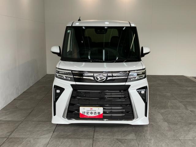 タントカスタムＸ　両側電動スライドドア　ＬＥＤ　届出済未使用車衝突被害軽減ブレーキ　コーナーセンサー　バックカメラ（ナビ装着時用）　両側電動スライドドア　前席シートヒーター　電動パーキングブレーキ　ＬＥＤ　オートライト　オートエアコン　スマートキー　エコアイドル（滋賀県）の中古車