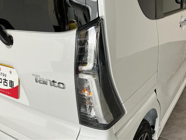 タントカスタムＸ　両側電動スライドドア　ＬＥＤ　届出済未使用車衝突被害軽減ブレーキ　コーナーセンサー　バックカメラ（ナビ装着時用）　両側電動スライドドア　前席シートヒーター　電動パーキングブレーキ　ＬＥＤ　オートライト　オートエアコン　スマートキー　エコアイドル（滋賀県）の中古車