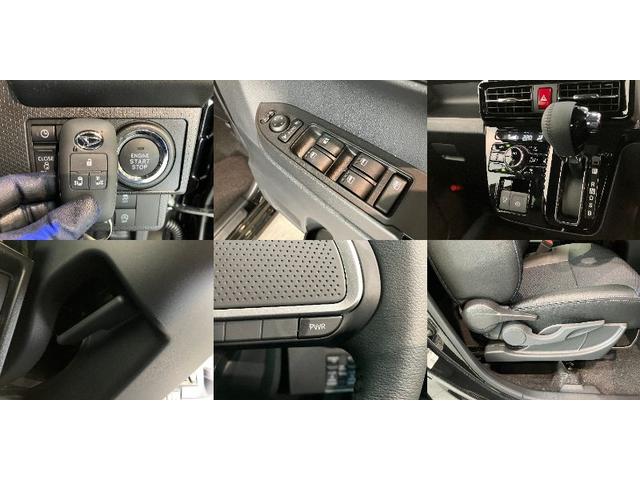 タントカスタムＲＳ　ターボ　両側電動スライドドア　届出済未使用車衝突被害軽減ブレーキ　コーナーセンサー　ターボ　バックカメラ（ナビ装着時用）　両側電動スライドドア　前席シートヒーター　電動パーキングブレーキ　ＬＥＤ　オートライト　オートエアコン　エコアイドル（滋賀県）の中古車