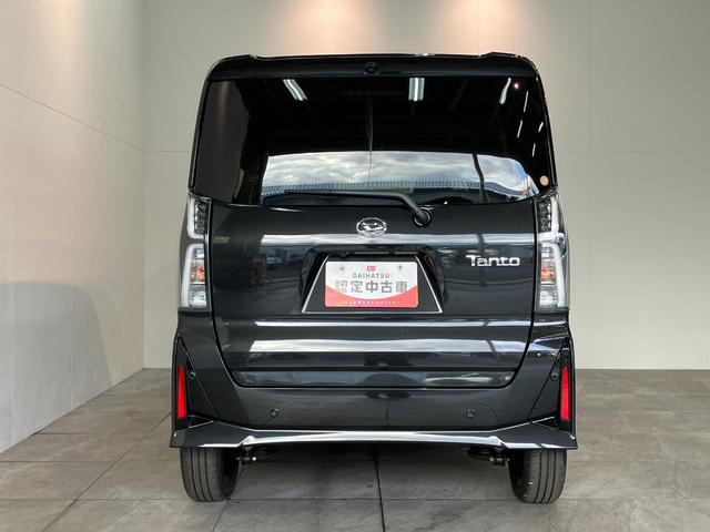 タントカスタムＲＳ　ターボ　両側電動スライドドア　届出済未使用車衝突被害軽減ブレーキ　コーナーセンサー　ターボ　バックカメラ（ナビ装着時用）　両側電動スライドドア　前席シートヒーター　電動パーキングブレーキ　ＬＥＤ　オートライト　オートエアコン　エコアイドル（滋賀県）の中古車