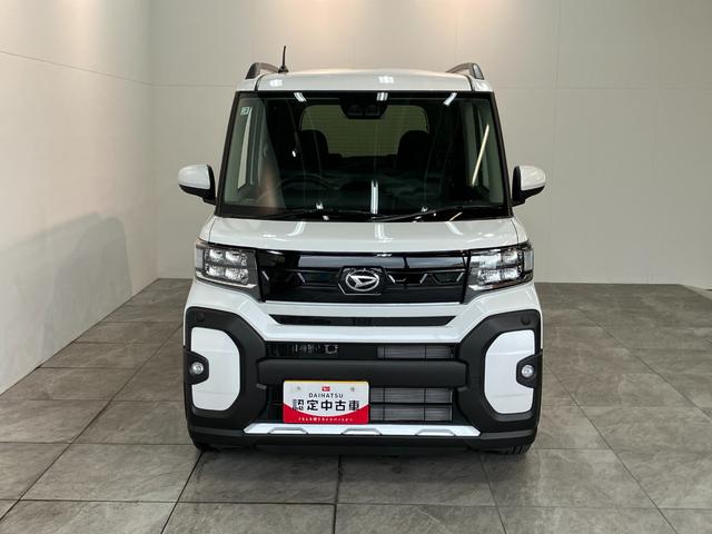 タントファンクロスターボ　ディスプレイオーディオ　届出済未使用車衝突被害軽減ブレーキ　　コーナーセンサー　９型ディスプレイオーディオ　フルセグ　Ｂｌｕｅｔｏｏｔｈ　ＵＳＢ　バックカメラ　両側電動スライドドア　前席シートヒーター　ＬＥＤ　オートライト　スマートキー（滋賀県）の中古車