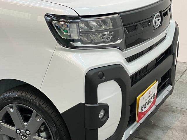 タントファンクロスターボ　ディスプレイオーディオ　届出済未使用車衝突被害軽減ブレーキ　　コーナーセンサー　９型ディスプレイオーディオ　フルセグ　Ｂｌｕｅｔｏｏｔｈ　ＵＳＢ　バックカメラ　両側電動スライドドア　前席シートヒーター　ＬＥＤ　オートライト　スマートキー（滋賀県）の中古車