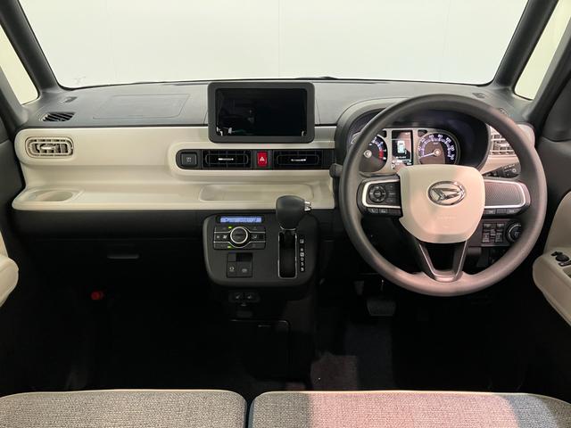 ムーヴキャンバスストライプスＧ　両側電動スライドドア　ＬＥＤ　届出済未使用車衝突被害軽減ブレーキ　コーナーセンサー　バックカメラ（ナビ装着時用）　両側電動スライドドア　前席シートヒーター　電動パーキングブレーキ　ＬＥＤ　オートライト　オートエアコン　スマートキー　エコアイドル（滋賀県）の中古車