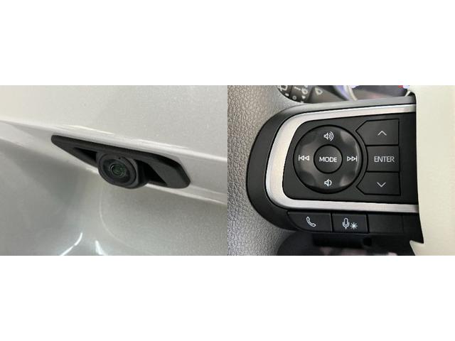 ムーヴキャンバスストライプスＧ　両側電動スライドドア　ＬＥＤ　届出済未使用車衝突被害軽減ブレーキ　コーナーセンサー　バックカメラ（ナビ装着時用）　両側電動スライドドア　前席シートヒーター　電動パーキングブレーキ　ＬＥＤ　オートライト　オートエアコン　スマートキー　エコアイドル（滋賀県）の中古車