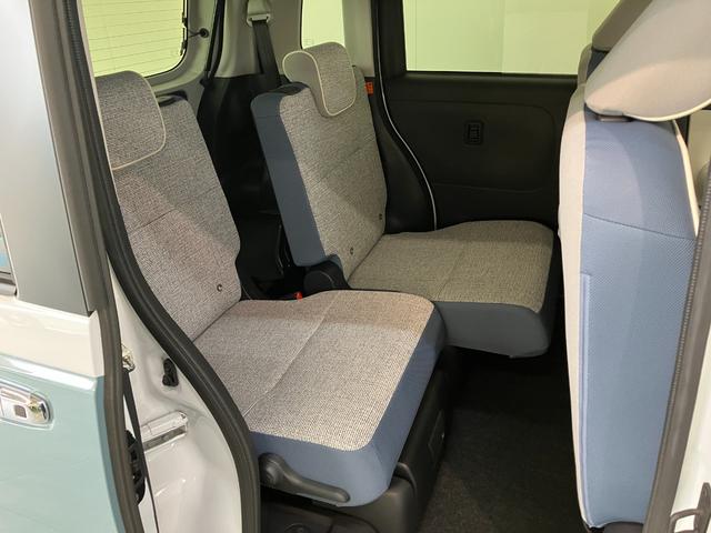 ムーヴキャンバスストライプスＧ　両側電動スライドドア　ＬＥＤ　届出済未使用車衝突被害軽減ブレーキ　コーナーセンサー　バックカメラ（ナビ装着時用）　両側電動スライドドア　前席シートヒーター　電動パーキングブレーキ　ＬＥＤ　オートライト　オートエアコン　スマートキー　エコアイドル（滋賀県）の中古車