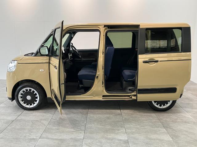 ムーヴキャンバスセオリーＧターボ　９型ディスプレイオーディオ　駐車支援機能衝突被害軽減ブレーキ　コーナーセンサー　９型ディスプレイオーディオ　フルセグ　Ｂｌｕｅｔｏｏｔｈ　ＵＳＢ　パノラマカメラ　前後ドラレコ　レーダークルコン　両側パワスラ　シートヒーター　駐車支援システム（滋賀県）の中古車