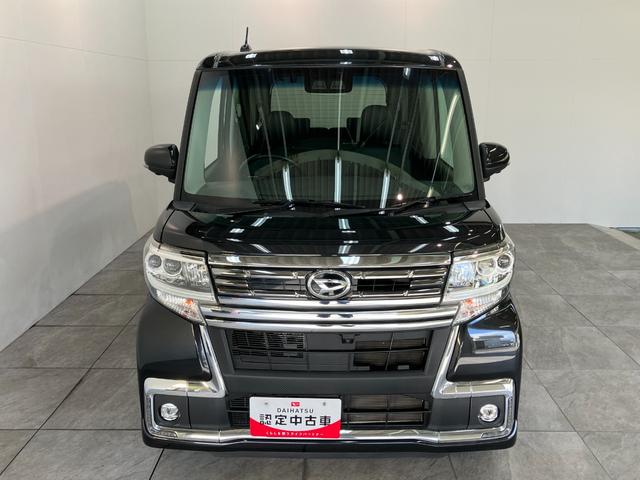 タントカスタムＲＳ　トップエディションリミテッドＳＡIII　ターボ衝突被害軽減ブレーキ　ターボ　ディスプレイオーディオ　Ｂｌｕｅｔｏｏｔｈ　ＤＶＤ再生　ＵＳＢ　パノラマカメラ　ＥＴＣ　両側電動スライドドア　シートヒーター　ＬＥＤ　スマートキー　エコアイドル（滋賀県）の中古車