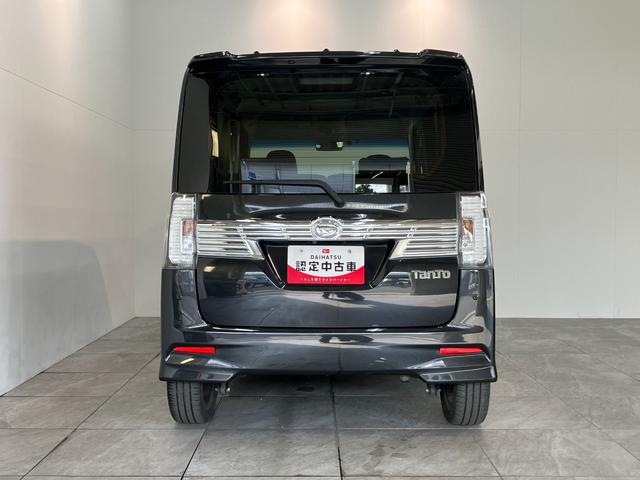タントカスタムＲＳ　トップエディションリミテッドＳＡIII　ターボ衝突被害軽減ブレーキ　ターボ　ディスプレイオーディオ　Ｂｌｕｅｔｏｏｔｈ　ＤＶＤ再生　ＵＳＢ　パノラマカメラ　ＥＴＣ　両側電動スライドドア　シートヒーター　ＬＥＤ　スマートキー　エコアイドル（滋賀県）の中古車