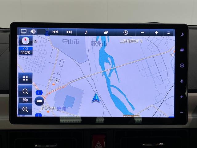 ムーヴキャンバスストライプスＧ　１０型フルセグナビ　前後ドラレコ　ＬＥＤ衝突被害軽減ブレーキ　コーナーセンサー　１０型フルセグナビ　Ｂｌｕｅｔｏｏｔｈ　ＵＳＢ　バックカメラ　前後ドラレコ　両側電動スライドドア　前席シートヒーター　電動パーキングブレーキ　ＬＥＤ（滋賀県）の中古車