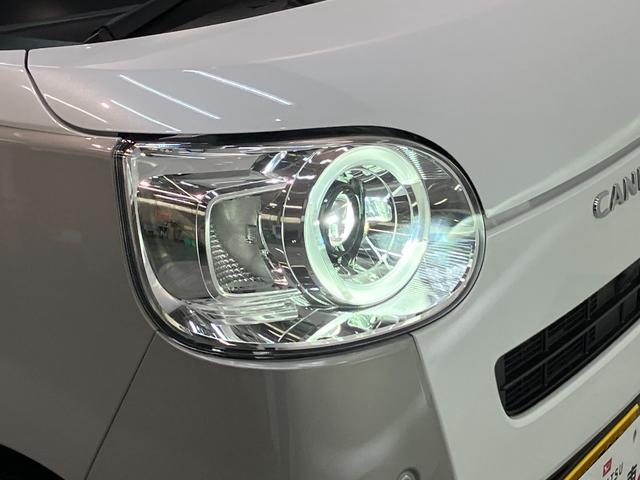 ムーヴキャンバスストライプスＧ　両側電動スライドドア　ＬＥＤ　届出済未使用車衝突被害軽減ブレーキ　コーナーセンサー　バックカメラ（ナビ装着時用）　両側電動スライドドア　前席シートヒーター　電動パーキングブレーキ　ＬＥＤ　オートライト　オートエアコン　スマートキー　エコアイドル（滋賀県）の中古車