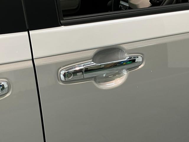 ムーヴキャンバスストライプスＧ　両側電動スライドドア　ＬＥＤ　届出済未使用車衝突被害軽減ブレーキ　コーナーセンサー　バックカメラ（ナビ装着時用）　両側電動スライドドア　前席シートヒーター　電動パーキングブレーキ　ＬＥＤ　オートライト　オートエアコン　スマートキー　エコアイドル（滋賀県）の中古車