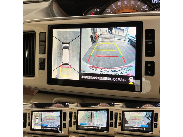 ムーヴキャンバスGメイクアップSA2 8型フルセグナビ パノラマカメラ衝突被害軽減ブレーキ スマアシ2 8インチフルセグナビ Bluetooth USB DVD パノラマカメラ 両側電動スライドドア LED オートライト オートエアコン スマートキー エコアイドル(滋賀県)の中古車