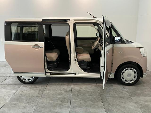 ムーヴキャンバスGメイクアップSA2 8型フルセグナビ パノラマカメラ衝突被害軽減ブレーキ スマアシ2 8インチフルセグナビ Bluetooth USB DVD パノラマカメラ 両側電動スライドドア LED オートライト オートエアコン スマートキー エコアイドル(滋賀県)の中古車