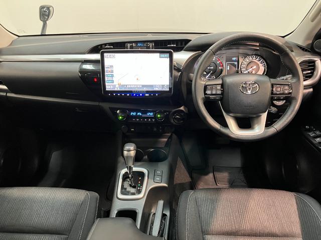 ハイラックスＺ　４ＷＤ　フルセグナビ　バックカメラ　前後ドラレコ　ＬＥＤトヨタセーフティセンス　コーナーセンサー　フルセグナビ　バックカメラ　ＤＶＤ再生　Ｂｌｕｅｔｏｏｔｈ　ＵＳＢ　前後ドラレコ　ＥＴＣ　クルーズコントロール　スマートキー　パートタイム４ＷＤ　デフロック（滋賀県）の中古車